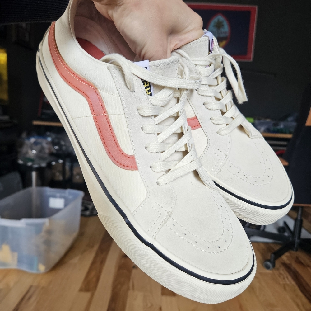 Vans Sk8-low "antique white langoustin" mens size 10.5